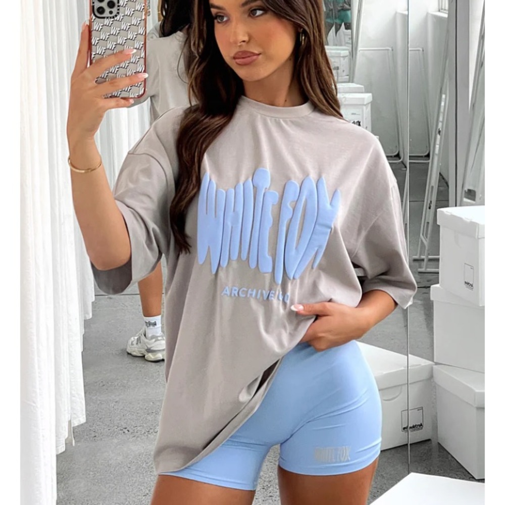 White Fox Boutique Archive 6.0 Bike Shorts Sky